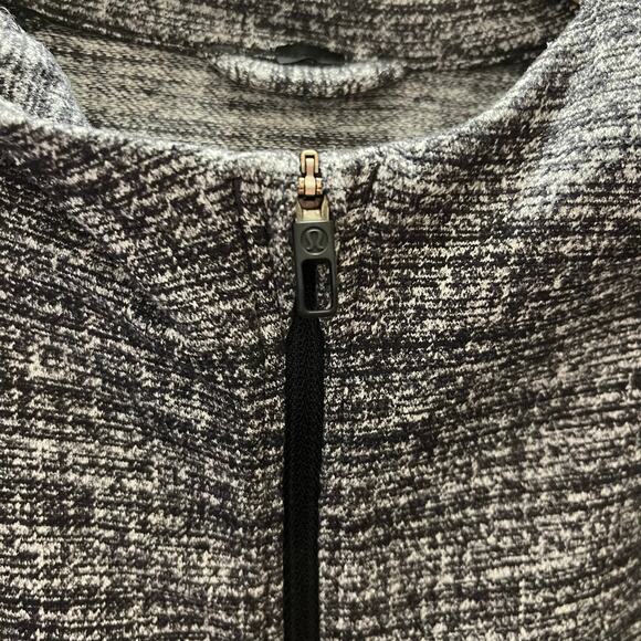 Lululemon Surge Warm Hoodie Men XL Heather Gray Full Zip Running Jacket Slim Fit - Picture 5 of 7